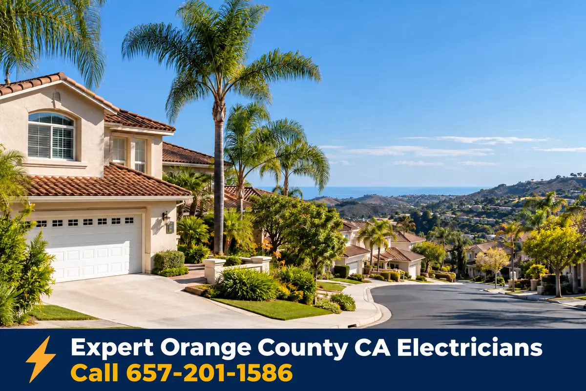 Homes in Aliso Viejo, California, served by local licensed electricians