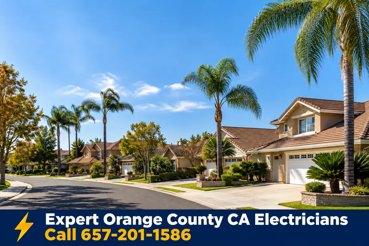 Homes in Cypress, California, served by local licensed electricians