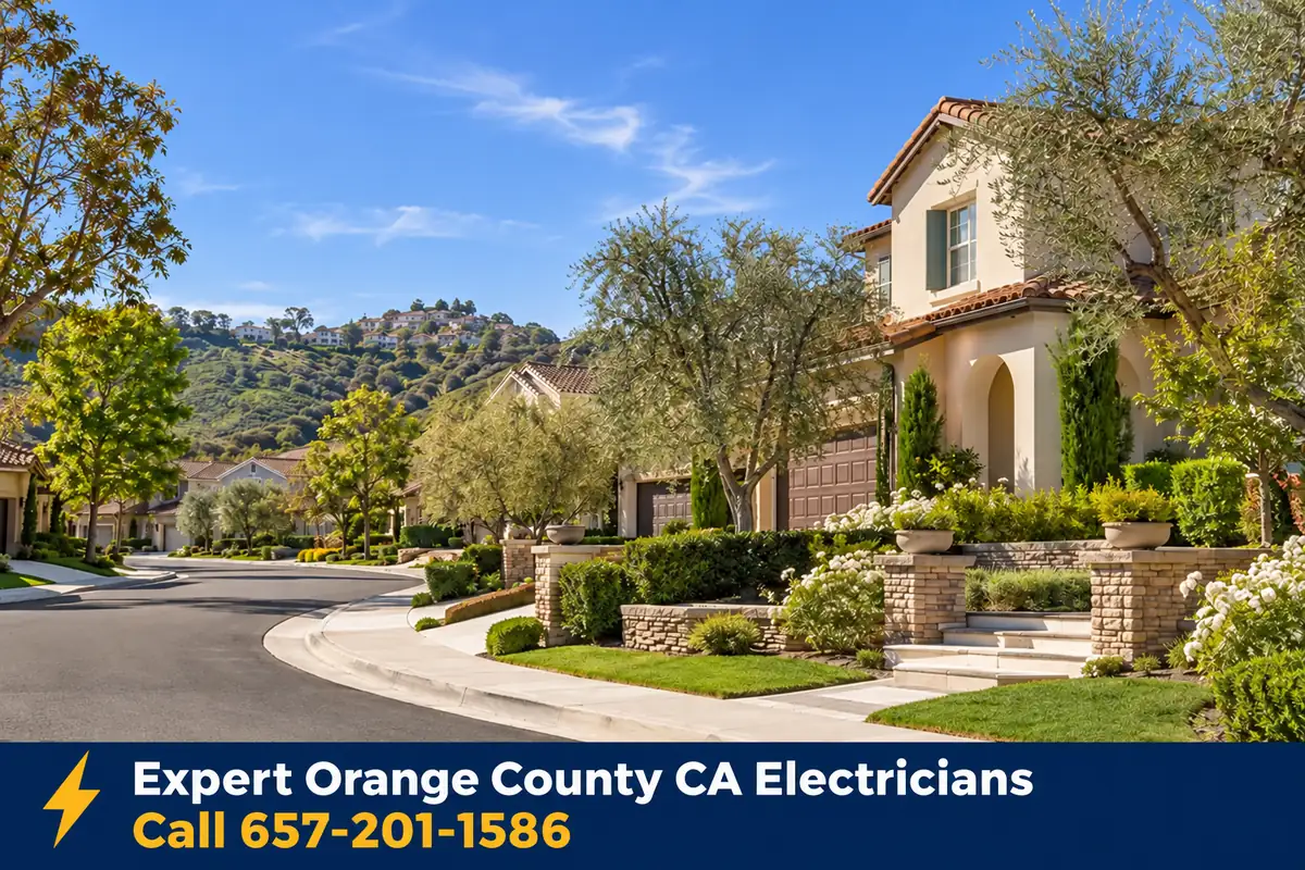 Homes in Ladera Ranch, California, served by local licensed electricians