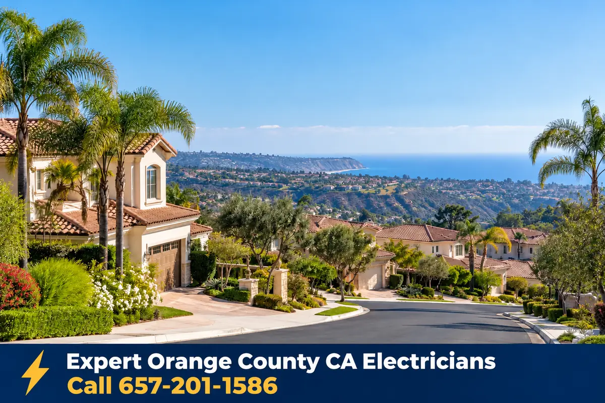 Homes in Laguna Niguel, California, served by local licensed electricians