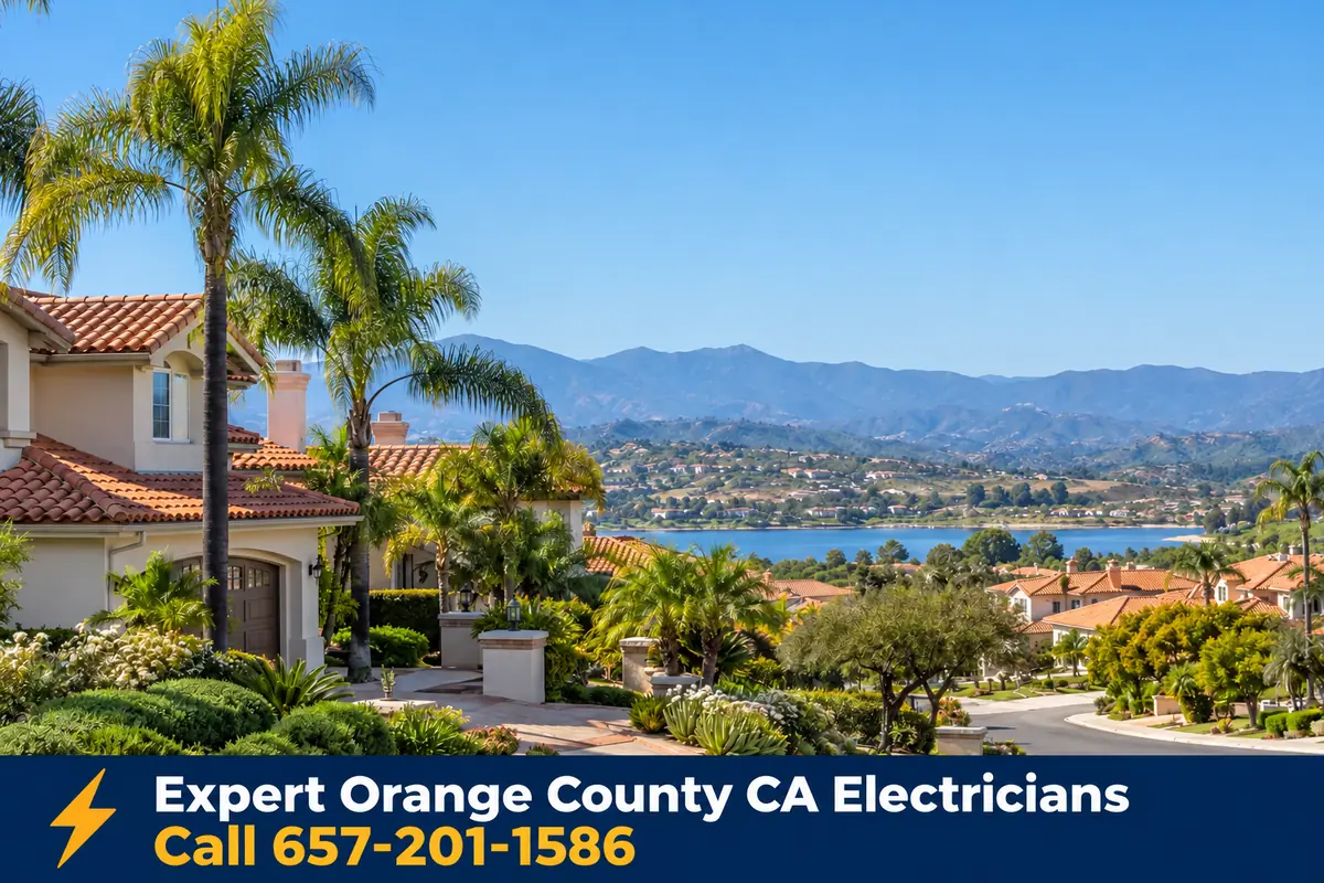 Homes in Mission Viejo, California, served by local licensed electricians