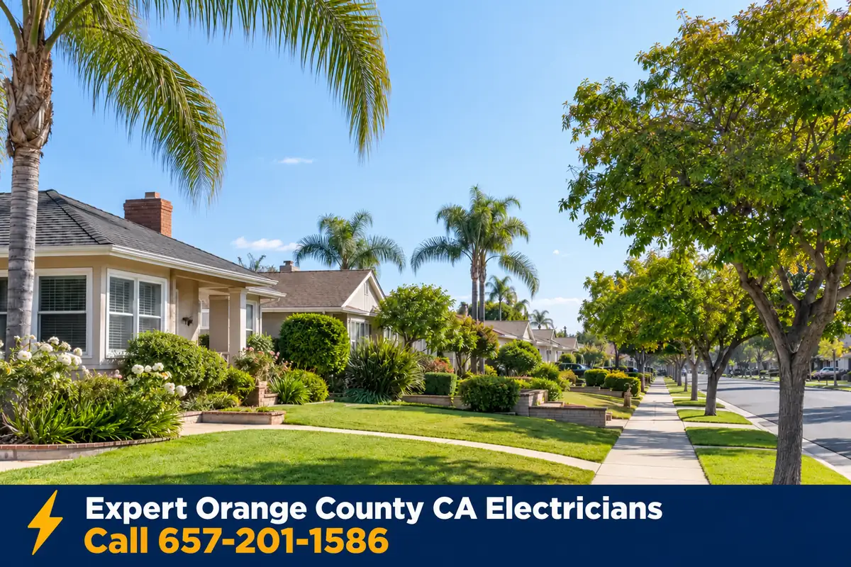 Homes in Norwalk, California, served by local licensed electricians