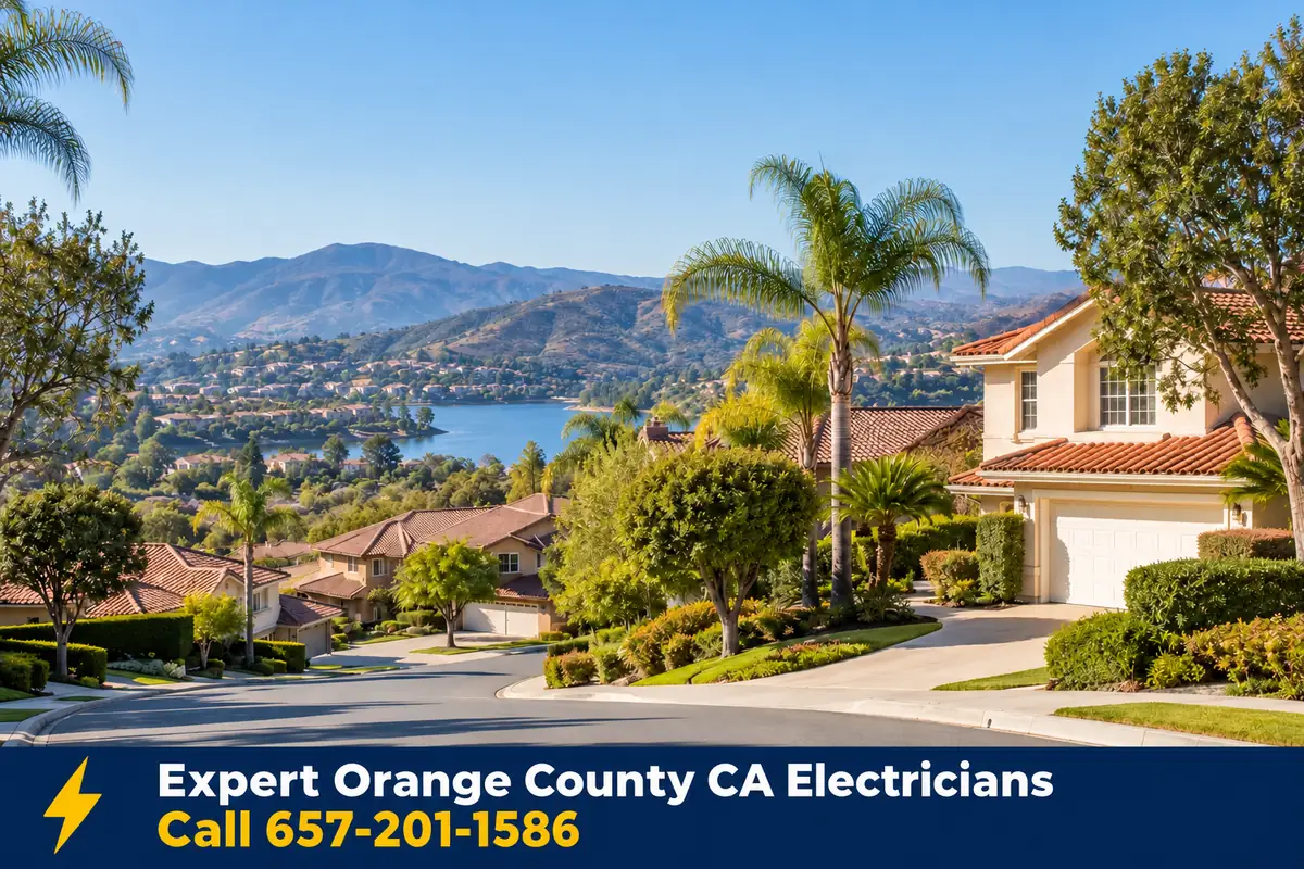 Homes in Rancho Santa Margarita, California, served by local licensed electricians
